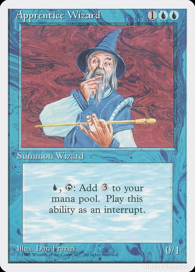 Trading Cards: Carta MTG-Apprendista Stregone-Quarta Edizione-N.061-ITA-EX-Common - Magic the Gathering