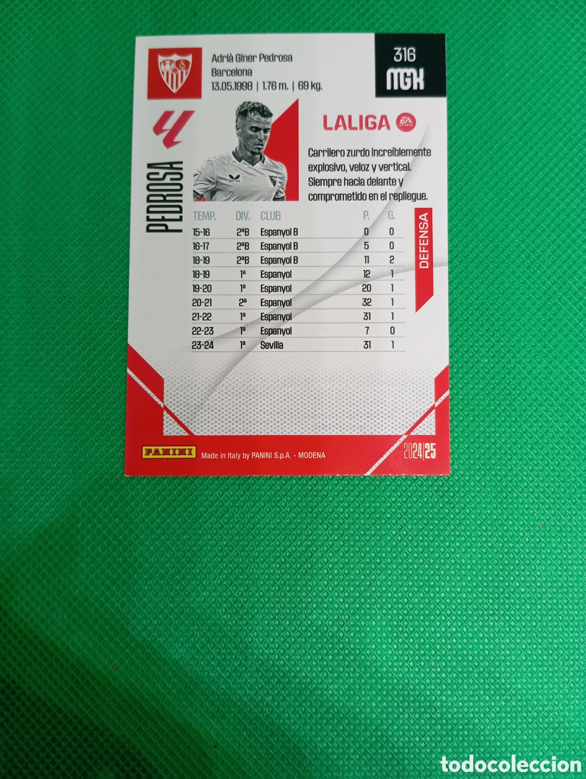 Trading cards: 316 Pedrosa / Megacracks 2024 - Foto 2