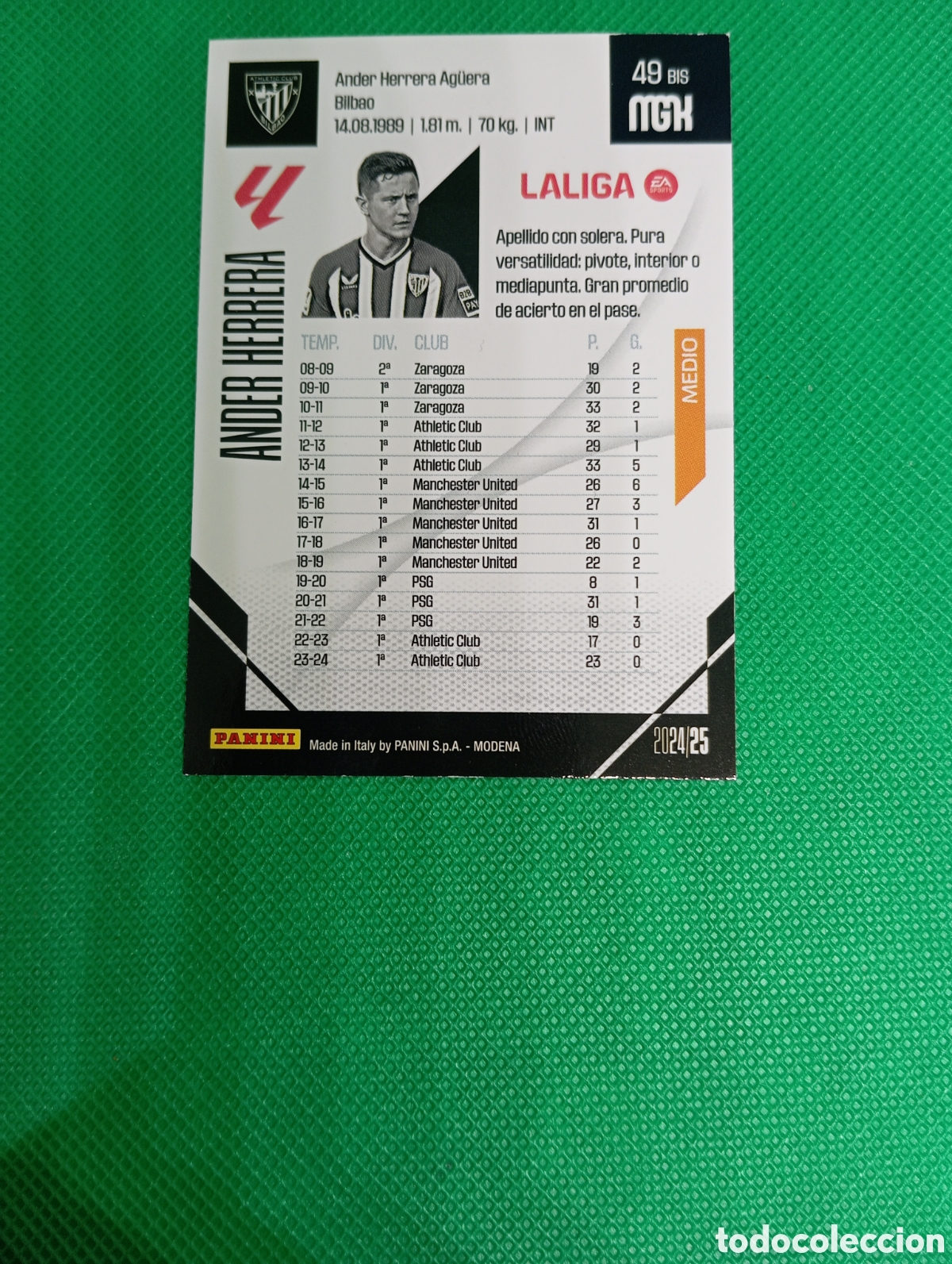 Trading cards: 49 BIS Ander Herrera / Megacracks 2024 - Foto 2