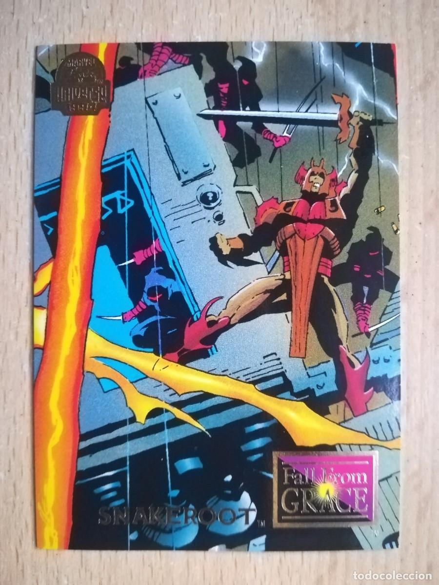 Trading cards: Marvel Universe 1994 N&ordm; 68. Fall from Grace (5 de 9) Snakeroot. - Foto 1