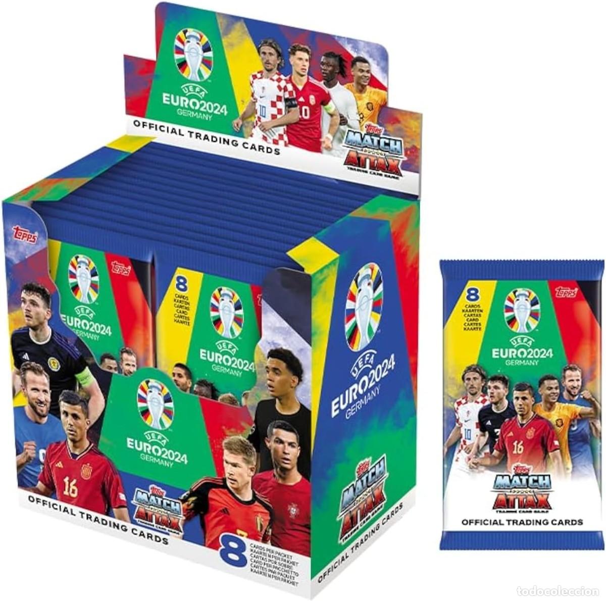 Trading cards: Caja 36 Sobres Topps Match Attax Euro 2024 (PRECIO NO NEGOCIABLE)
