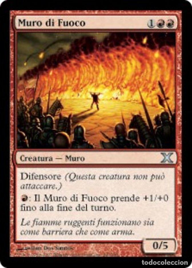 Trading Cards: Carta MTG-Muro di Fuoco-Decima Edizione-N.247-ITA-EX-Uncommon - Magic the Gathering