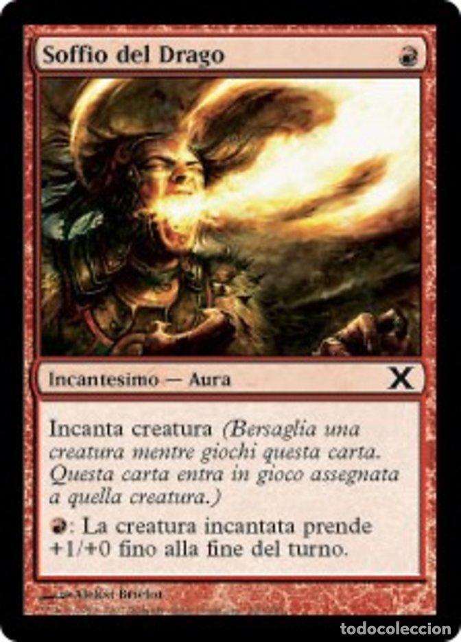 Trading Cards: Carta MTG-Soffio del Drago-Decima Edizione-N.200-ITA-Played-Common - Magic the Gathering