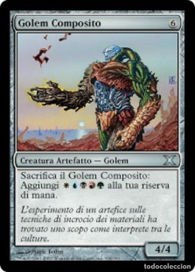 Trading Cards: Carta MTG-Golem Composito-Decima Edizione-N.318-ITA-LP-Uncommon - Magic the Gathering