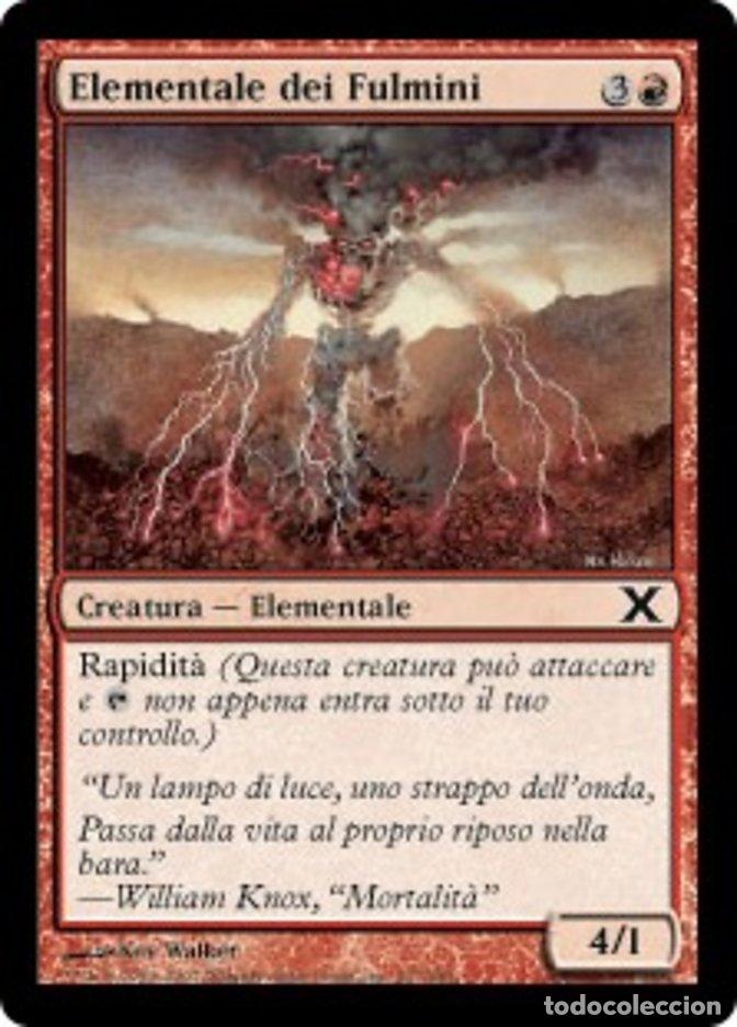 Trading Cards: Carta MTG-Elementale dei Fulmini-Decima Edizione-N.217-ITA-Good-Common - Magic the Gathering