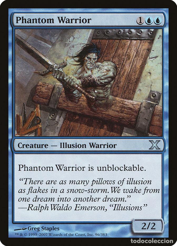 Trading Cards: Carta MTG-Phantom Warrior-Decima Edizione-N.096-EN-Good-Uncommon - Magic the Gathering
