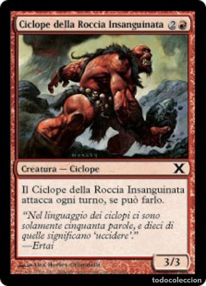 Trading Cards: Carta MTG-Ciclope della Roccia Insanguinata-Decima Edizione-N.192-ITA-EX-Common - Magic the Gatherin