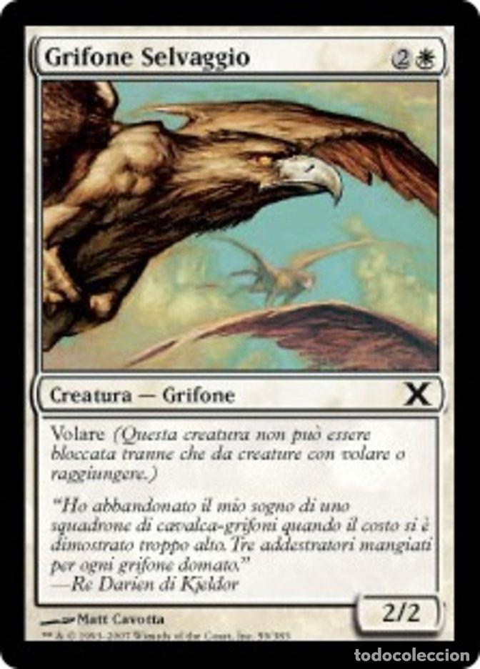 Trading Cards: Carta MTG-Grifone Selvaggio-Decima Edizione-N.059-ITA-EX-Common - Magic the Gathering