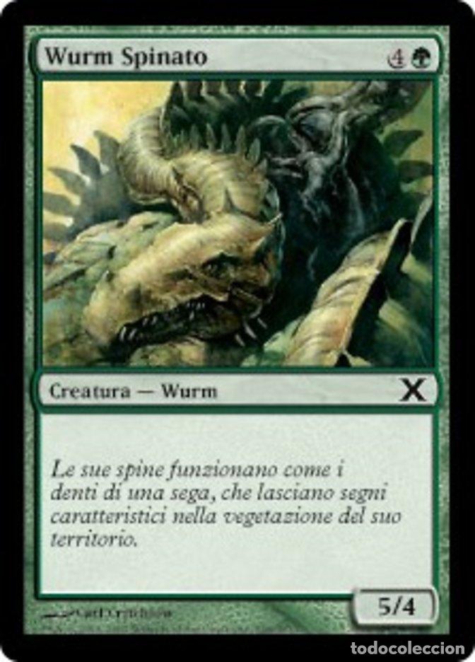 Trading Cards: Carta MTG-Wurm Spinato-Decima Edizione-N.298-ITA-EX-Common - Magic the Gathering