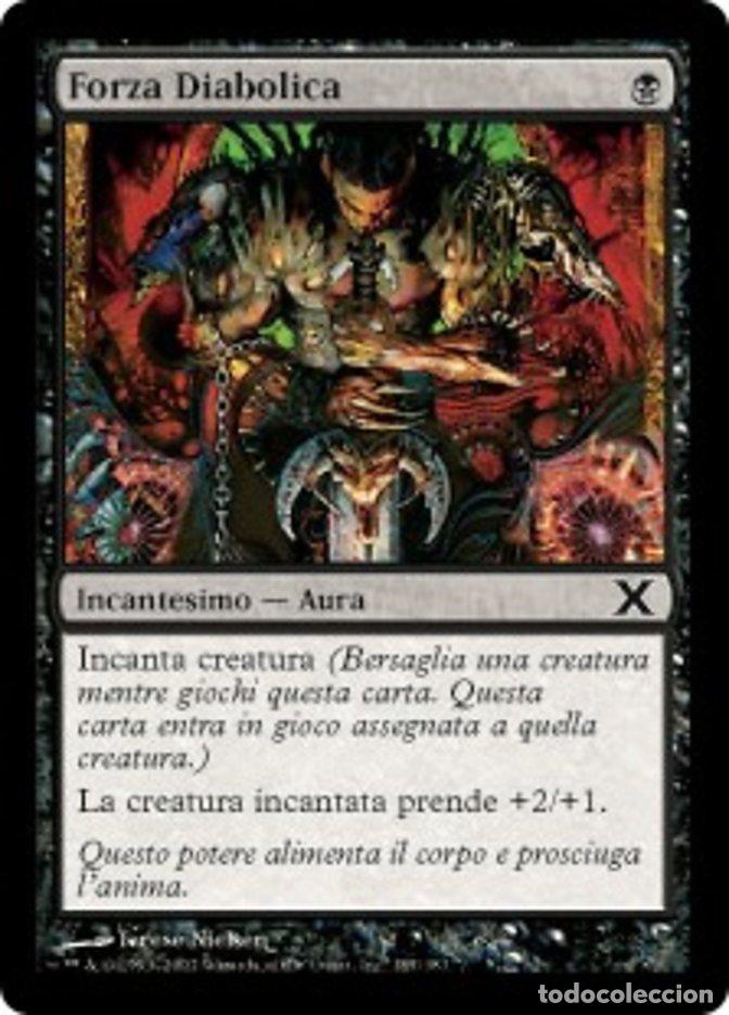 Trading Cards: Carta MTG-Forza Diabolica-Decima Edizione-N.185-ITA-EX-Common - Magic the Gathering