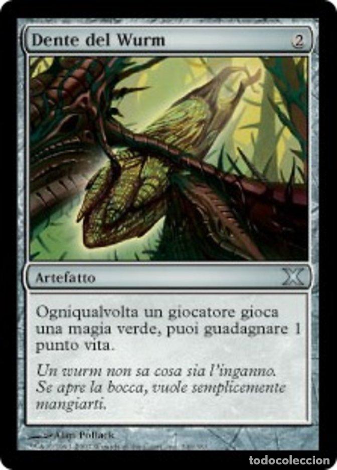 Trading Cards: Carta MTG-Dente del Wurm-Decima Edizione-N.346-ITA-EX-Uncommon - Magic the Gathering