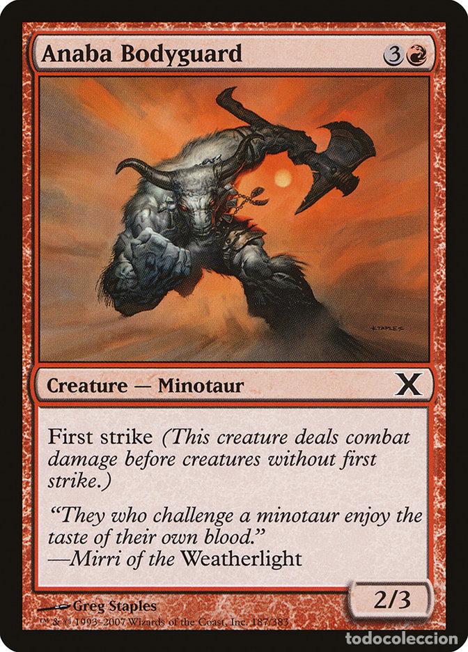 Trading Cards: Carta MTG-Anaba Bodyguard -Decima Edizione-N.187-EN-EX-Common - Magic the Gathering