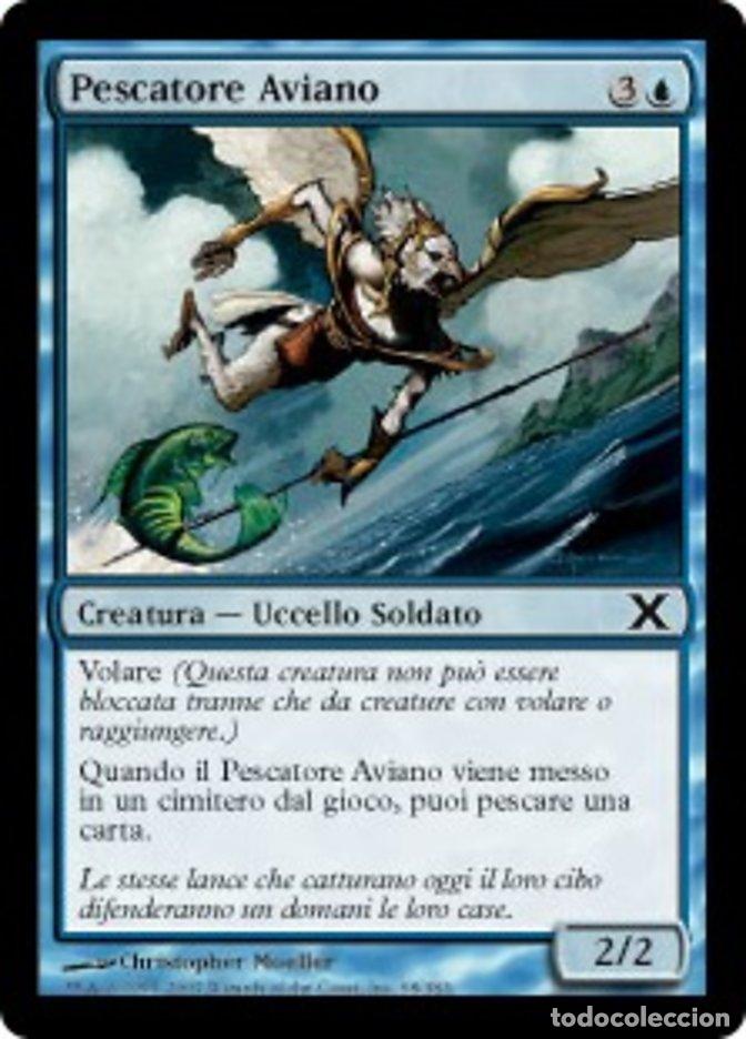 Trading Cards: Carta MTG-Pescatore Aviano-Decima Edizione-N.068-ITA-LP-Common - Magic the Gathering