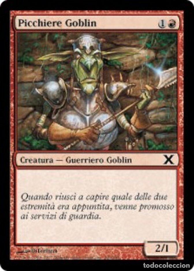 Trading Cards: Carta MTG-Picchiere Goblin-Decima Edizione-N.209-ITA-EX-Common - Magic the Gathering
