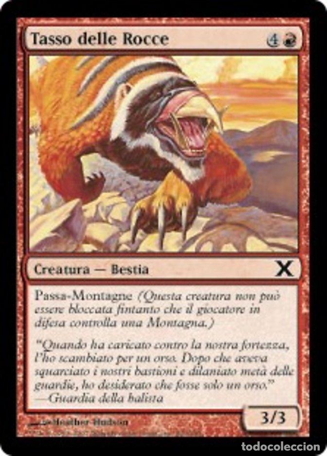 Trading Cards: Carta MTG-Tasso delle Rocce-Decima Edizione-N.226-ITA-EX-Common - Magic the Gathering