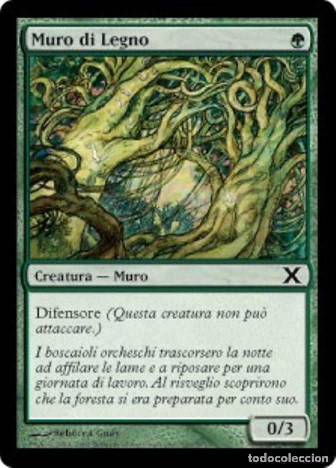 Trading Cards: Carta MTG-Muro di Legno-Decima Edizione-N.309-ITA-EX-Common - Magic the Gathering