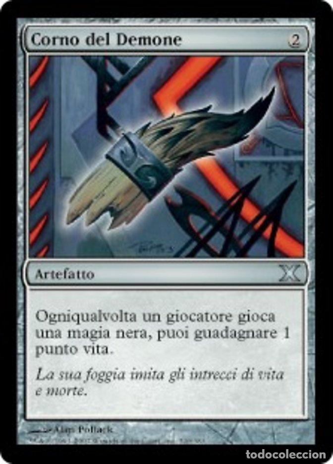 Trading Cards: Carta MTG-Corno del Demone-Decima Edizione-N.320-ITA-EX-Uncommon - Magic the Gathering