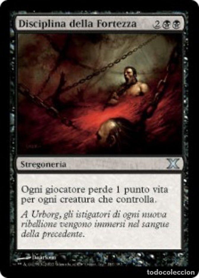 Trading Cards: Carta MTG-Disciplina della Fortezza-Decima Edizione-N.181-ITA-EX-Uncommon - Magic the Gathering