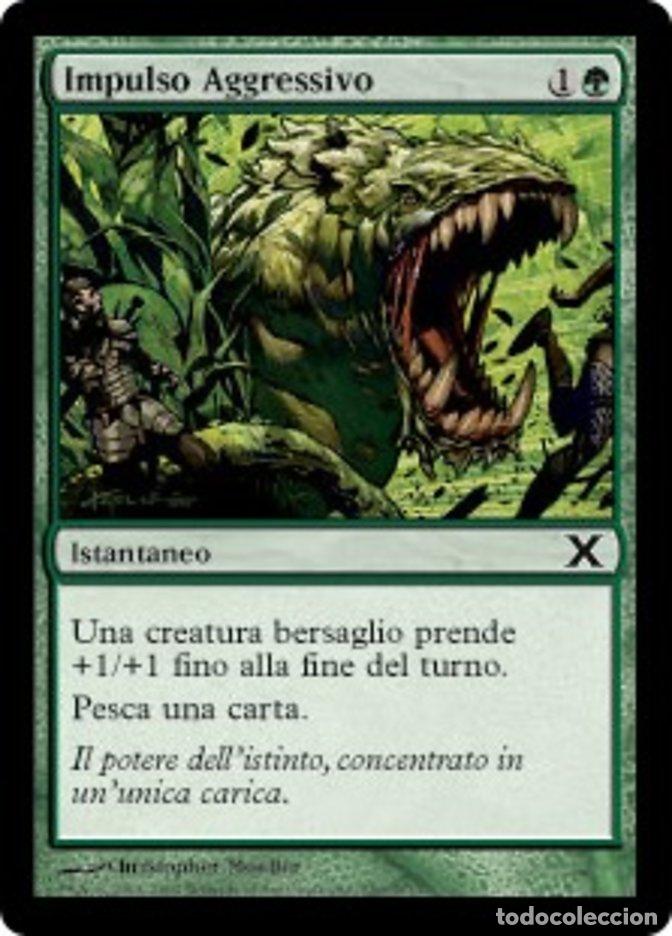 Trading Cards: Carta MTG-Impulso Aggressivo-Decima Edizione-N.250-ITA-Played-Common - Magic the Gathering