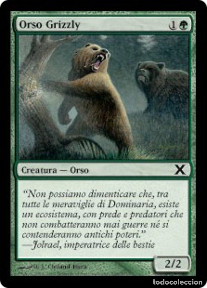 Trading Cards: Carta MTG-Orso Grizzly-Decima Edizione-N.268-ITA-EX-Common - Magic the Gathering