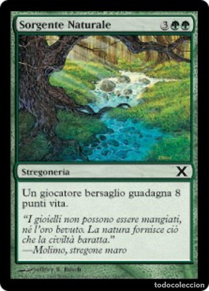 Trading Cards: Carta MTG-Sorgente Naturale-Decima Edizione-N.281-ITA-EX-Common - Magic the Gathering