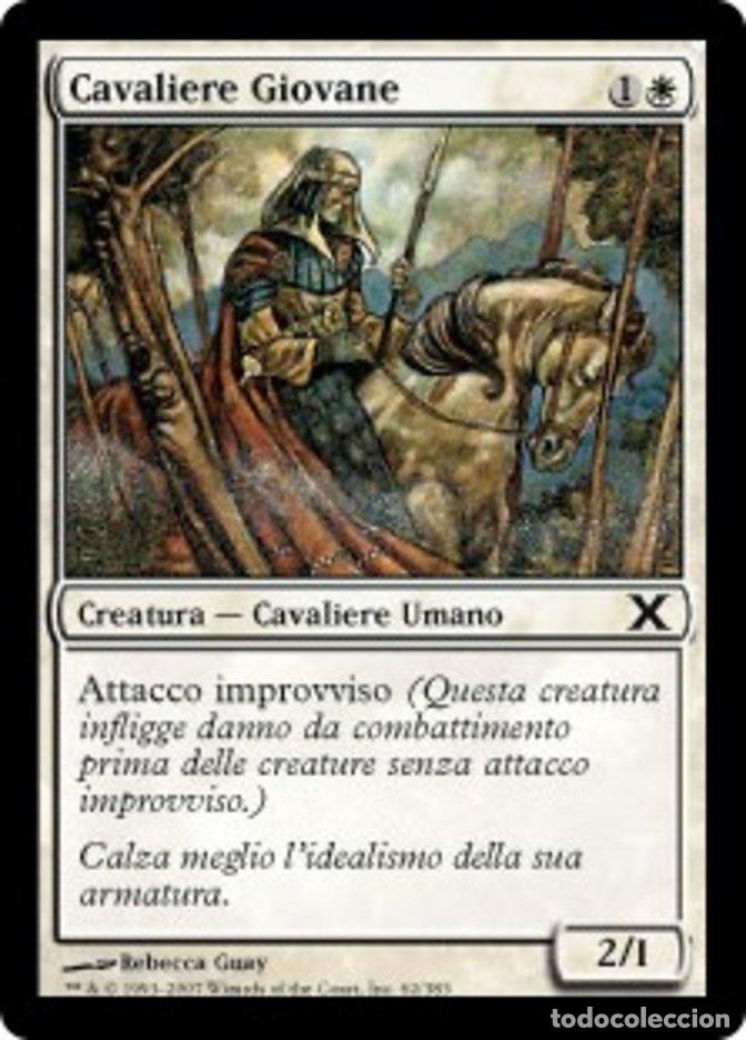 Trading Cards: Carta MTG-Cavaliere Giovane-Decima Edizione-N.062-ITA-Played-Common - Magic the Gathering