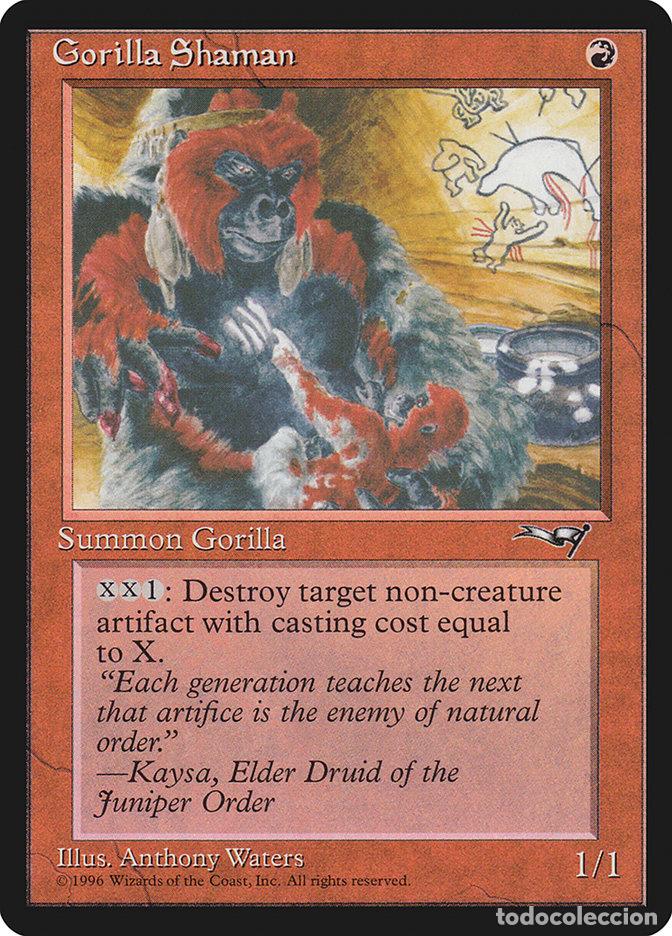 Trading Cards: Carta MTG-Gorilla Shaman (V.2)-Alleanze-N.072b-EN-EX-Common - Magic the Gathering