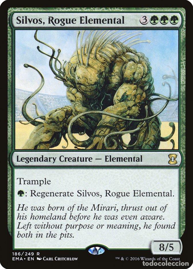 Trading Cards: Carta MTG-Silvos, Rogue Elemental-Eternal Masters-N.249-EN-NM-Rare - Magic the Gathering