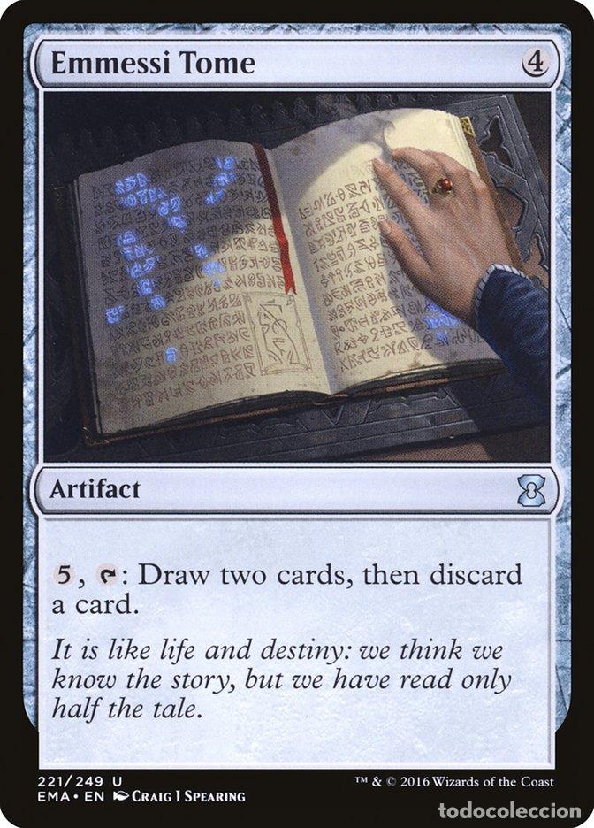 Trading Cards: Carta MTG-Emmessi Tome-Eternal Masters-N.221-EN-NM-Uncommon - Magic the Gathering