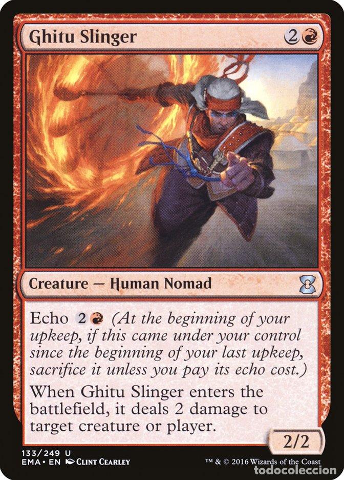 Trading Cards: Carta MTG-Ghitu Slinger-Eternal Masters-N.133-EN-NM-Uncommon - Magic the Gathering