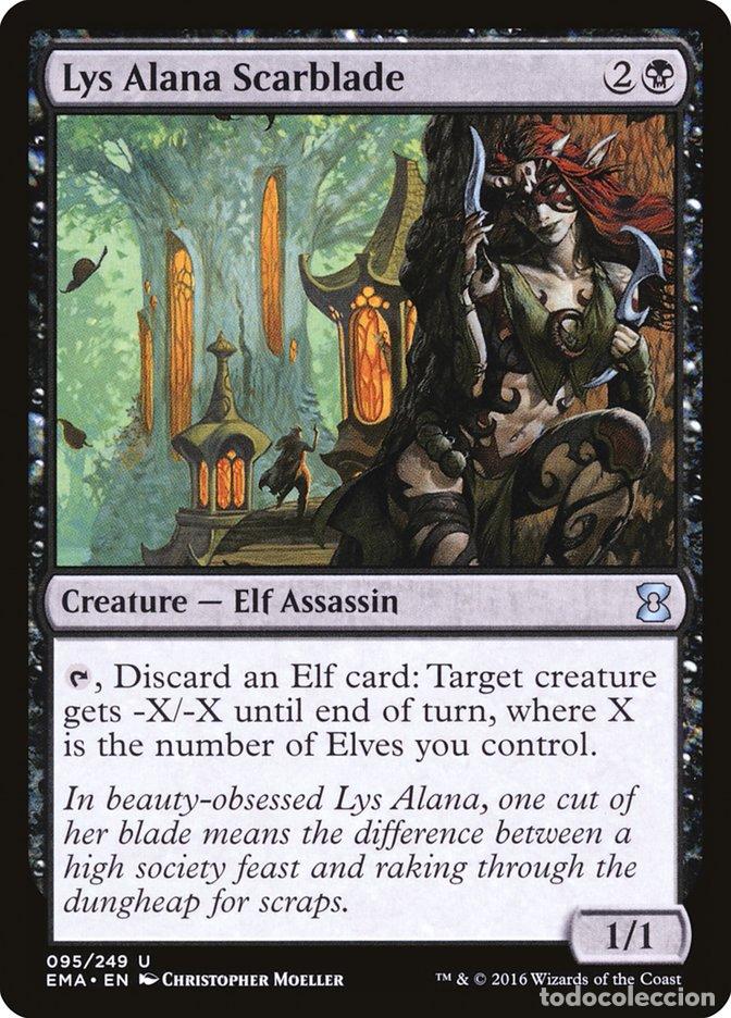 Trading Cards: Carta MTG-Lys Alana Scarblade-Eternal Masters-N.095-EN-NM-Uncommon - Magic the Gathering