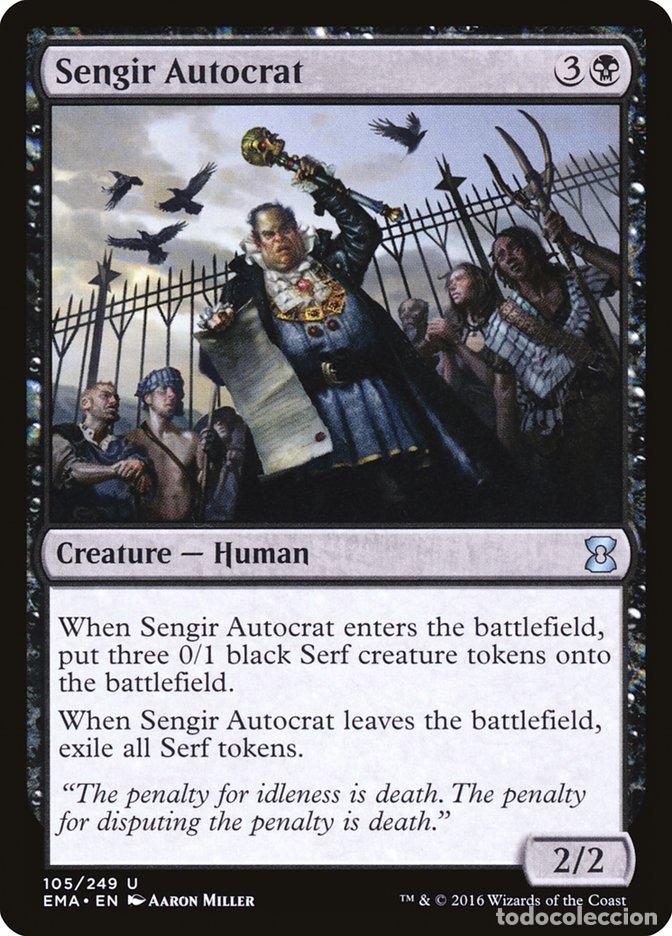 Trading Cards: Carta MTG-Sengir Autocrat-Eternal Masters-N.105-EN-NM-Uncommon - Magic the Gathering