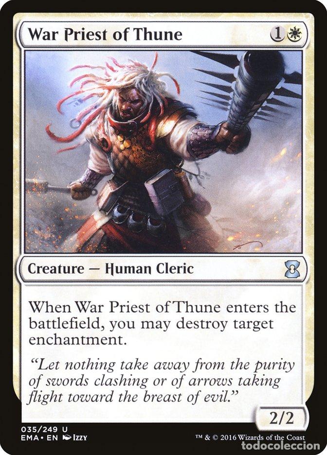 Trading Cards: Carta MTG-War Priest of Thune-Eternal Masters-N.035-EN-NM-Uncommon - Magic the Gathering