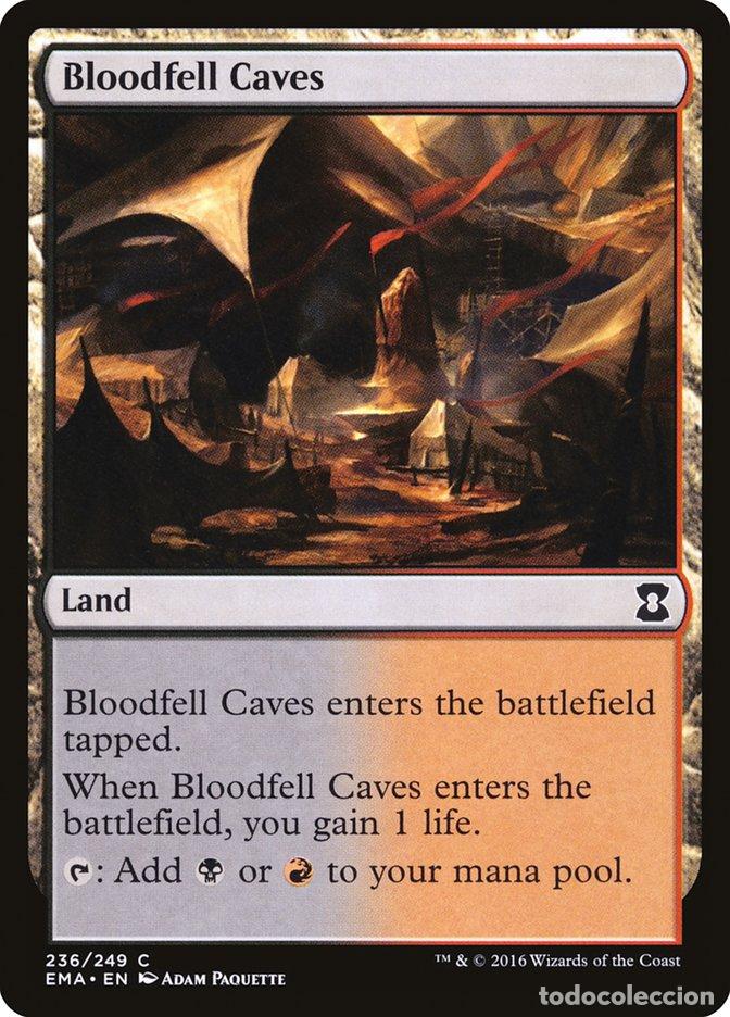 Trading Cards: Carta MTG-Bloodfell Caves-Eternal Masters-N.236-EN-NM-Common - Magic the Gathering