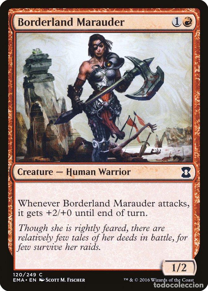 Trading Cards: Carta MTG-Borderland Marauder-Eternal Masters-N.120-EN-NM-Common - Magic the Gathering