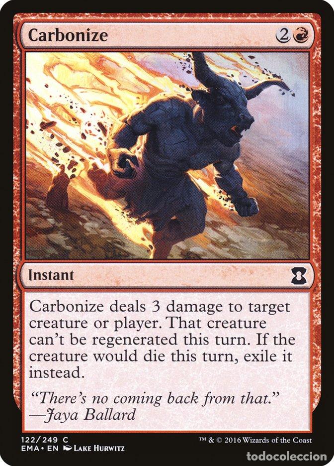 Trading Cards: Carta MTG-Carbonize-Eternal Masters-N.122-EN-NM-Common - Magic the Gathering