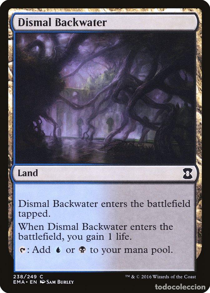 Trading Cards: Carta MTG-Dismal Backwater-Eternal Masters-N.238-EN-NM-Common - Magic the Gathering