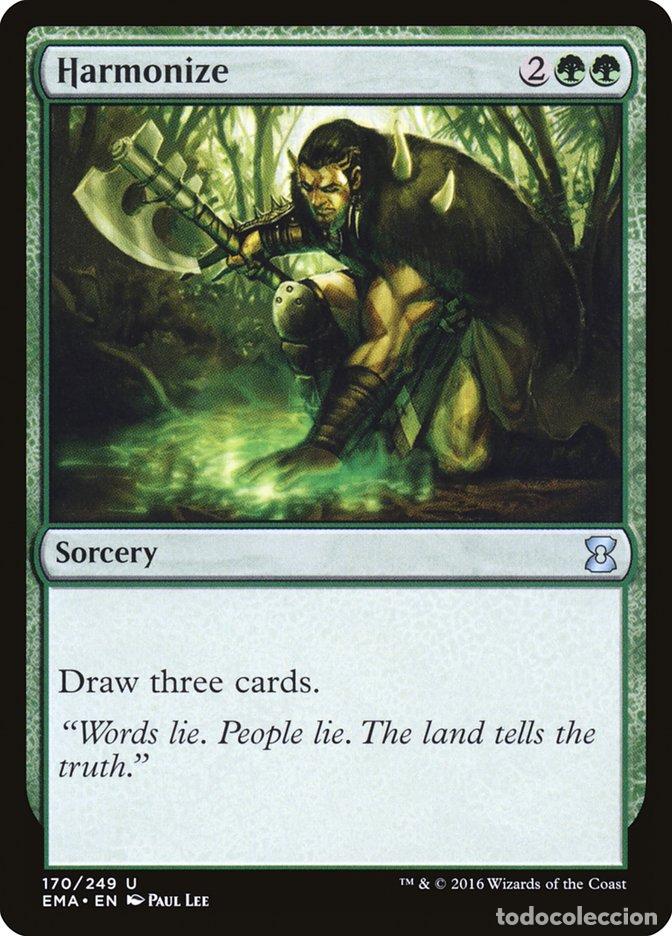 Trading Cards: Carta MTG-Harmonize-Eternal Masters-N.170-EN-NM-Uncommon - Magic the Gathering