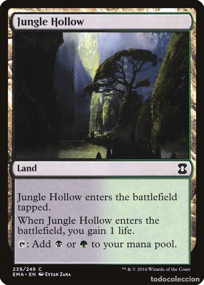 Trading Cards: Carta MTG-Jungle Hollow-Eternal Masters-N.239-EN-NM-Common - Magic the Gathering