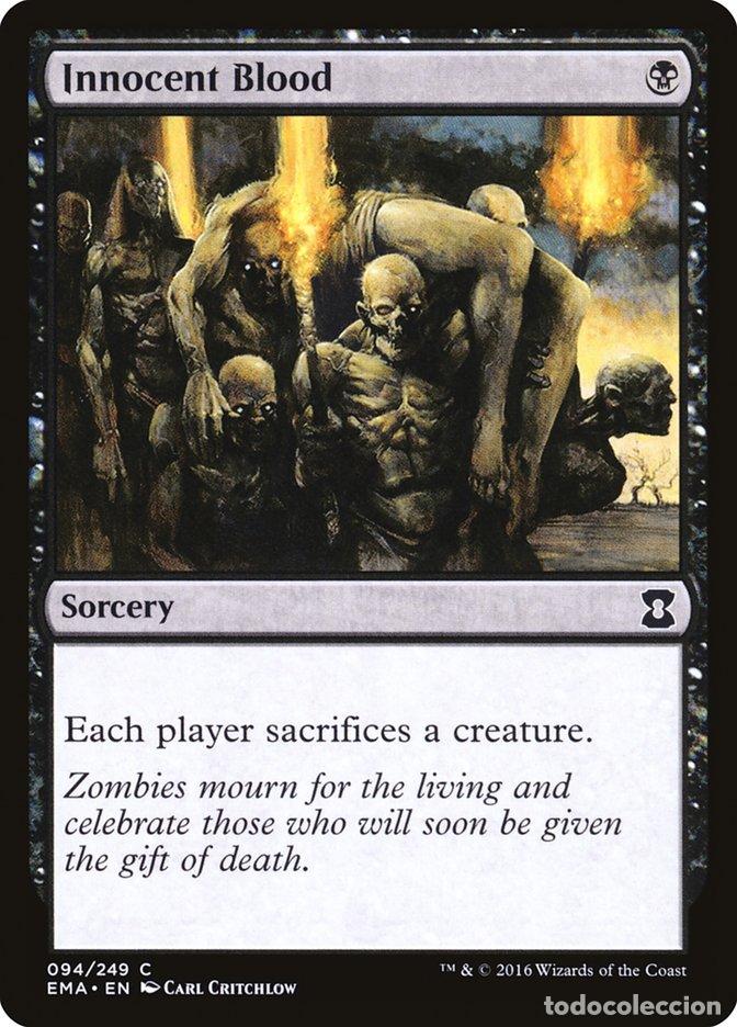Trading Cards: Carta MTG-Innocent Blood-Eternal Masters-N.094-EN-NM-Common - Magic the Gathering