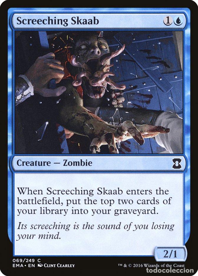 Trading Cards: Carta MTG-Screeching Skaab-Eternal Masters-N.069-EN-NM-Common - Magic the Gathering
