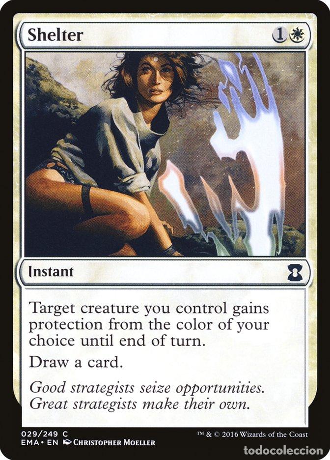 Trading Cards: Carta MTG-Shelter-Eternal Masters-N.029-EN-NM-Common - Magic the Gathering