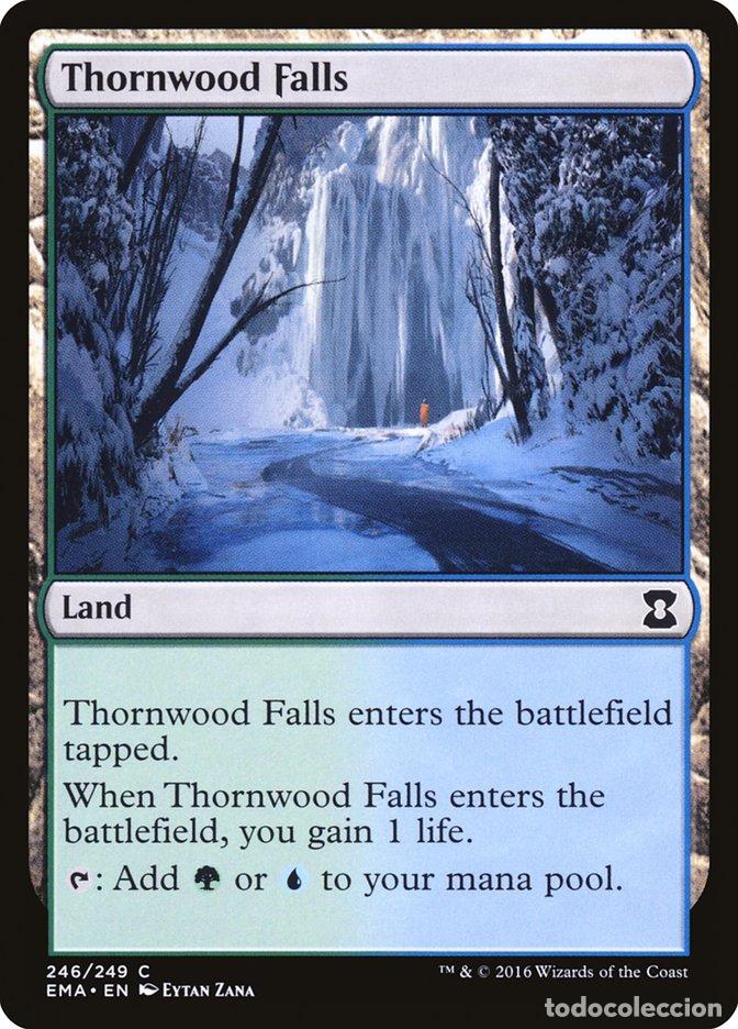 Trading Cards: Carta MTG-Thornwood Falls-Eternal Masters-N.246-EN-NM-Common - Magic the Gathering