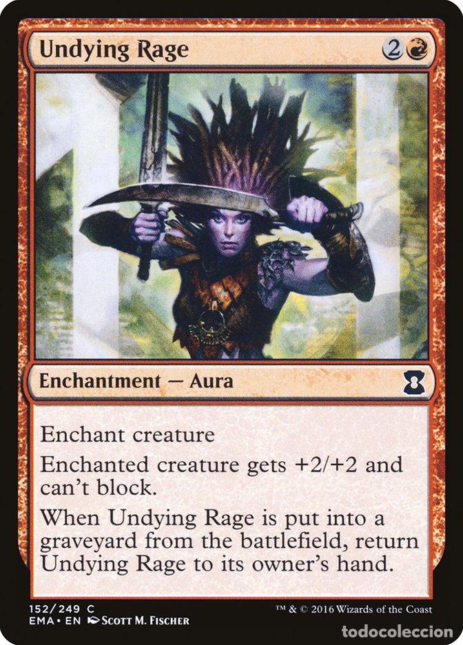 Trading Cards: Carta MTG-Undying Rage-Eternal Masters-N.152-EN-NM-Common - Magic the Gathering