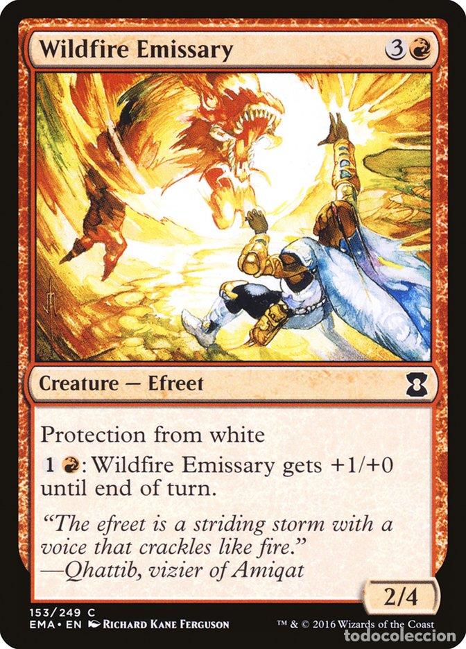 Trading Cards: Carta MTG-Wildfire Emissary-Eternal Masters-N.153-EN-NM-Common - Magic the Gathering