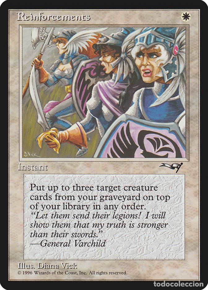 Trading Cards: Carta MTG-Rinforzi (V.2)-Alleanze-N.012b-ITA-Poor-Common - Magic the Gathering