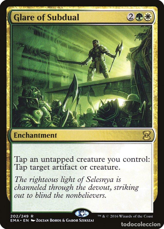 Trading Cards: Carta MTG-Glare of Subdual-Eternal Masters-N.202-EN-NM-Rare - Magic the Gathering