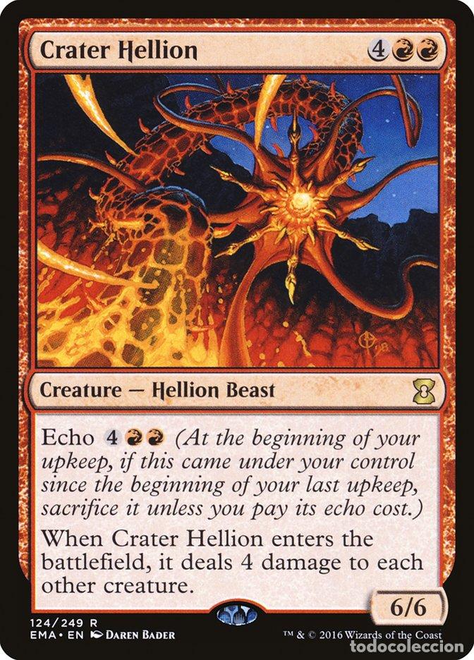 Trading Cards: Carta MTG-Crater Hellion-Eternal Masters-N.124-EN-NM-Rare - Magic the Gathering