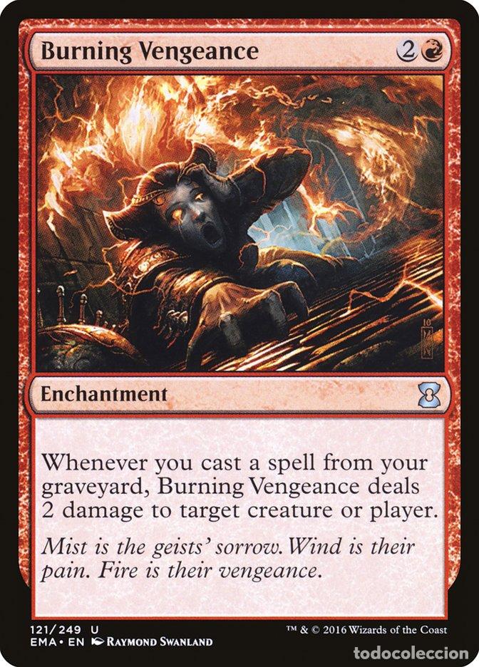 Trading Cards: Carta MTG-Burning Vengeance-Eternal Masters-N.121-EN-NM-Uncommon - Magic the Gathering