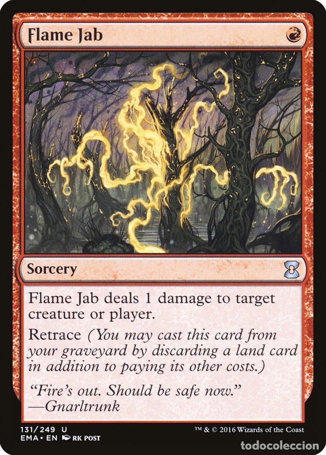 Trading Cards: Carta MTG-Flame Jab-Eternal Masters-N.131-EN-NM-Uncommon - Magic the Gathering
